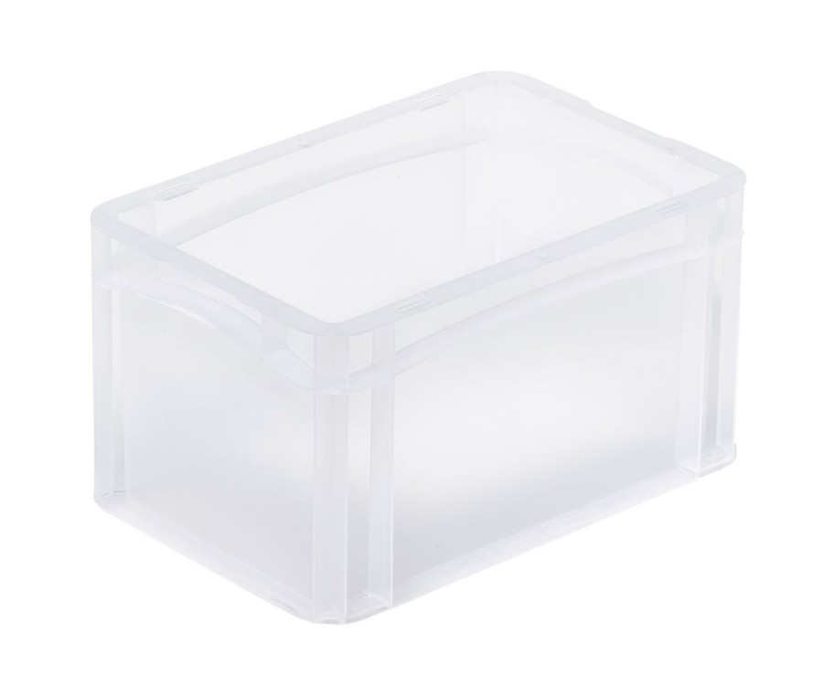 Přepravka Basicline 1731/0003 průsvitná, UÚ, uzavřená